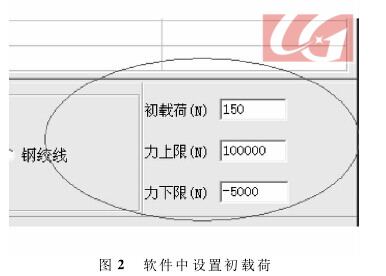 設(shè)置初始載荷值