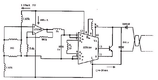 應變片式傳感器線路圖